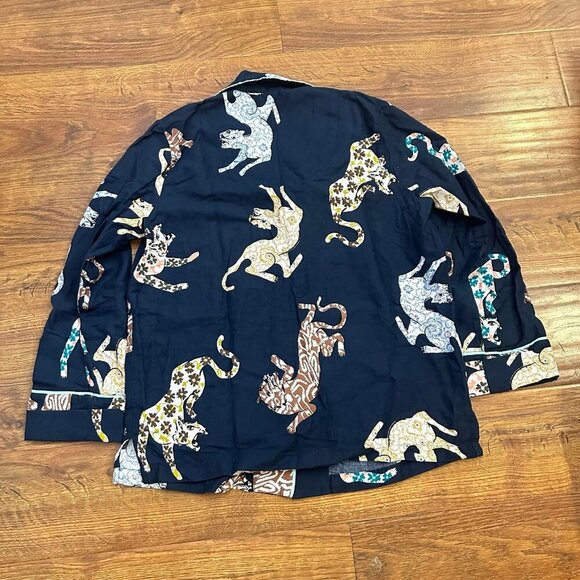 Anthropologie flannel pajama shirt - Picture 2 of 7